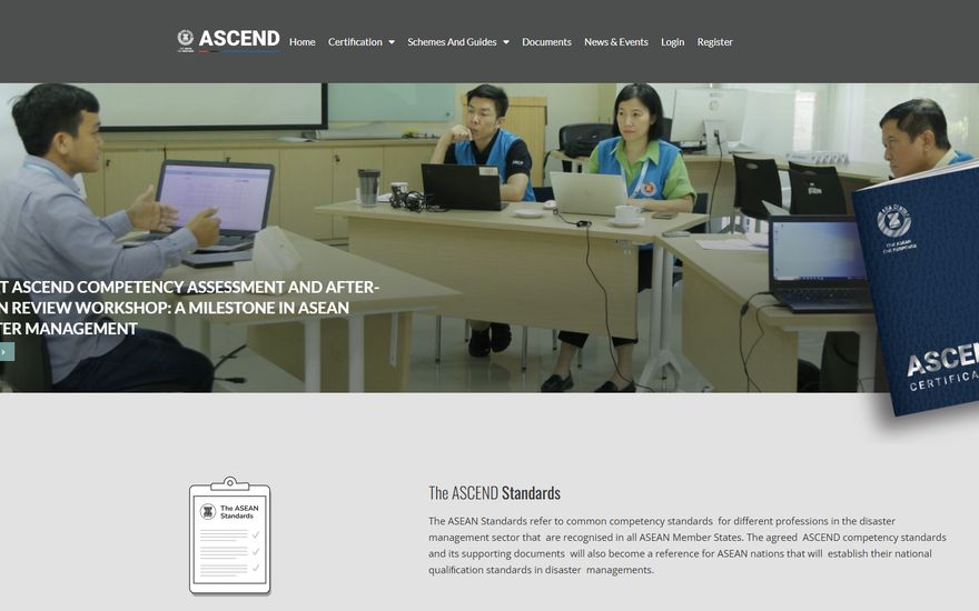 Ascend AHA Centre website preview