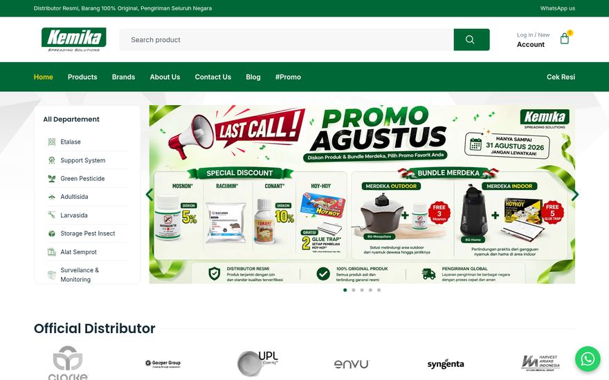 Kemika website