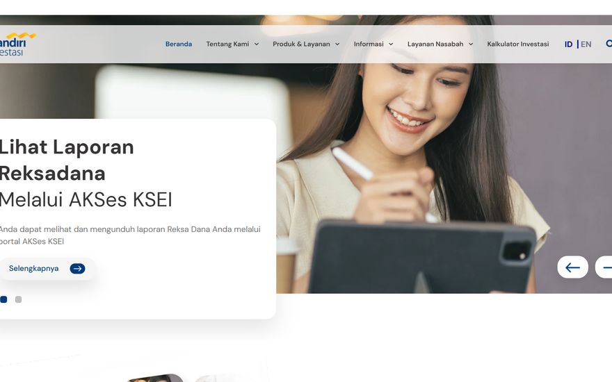 Mandiri Investasi website