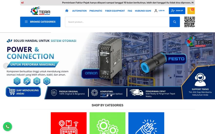 Tera Automation website